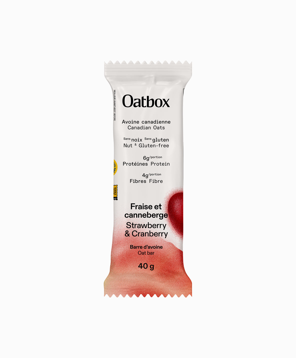 Barres tendres Fraise et canneberge