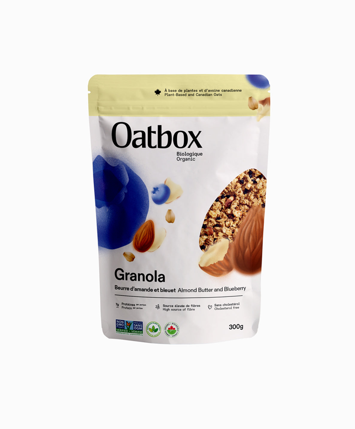 Granola Beurre d'amande et bleuet (300g)