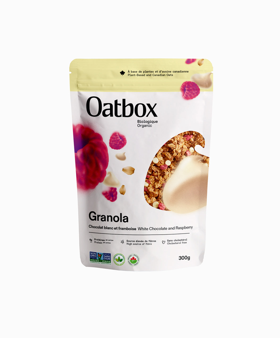 Granola Chocolat blanc et framboise (300g)