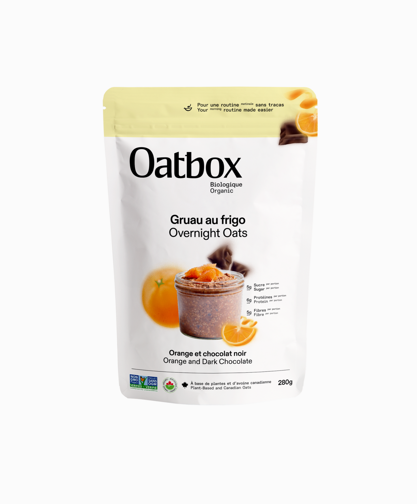 Orange and Dark Chocolate Overnight Oats (280g)