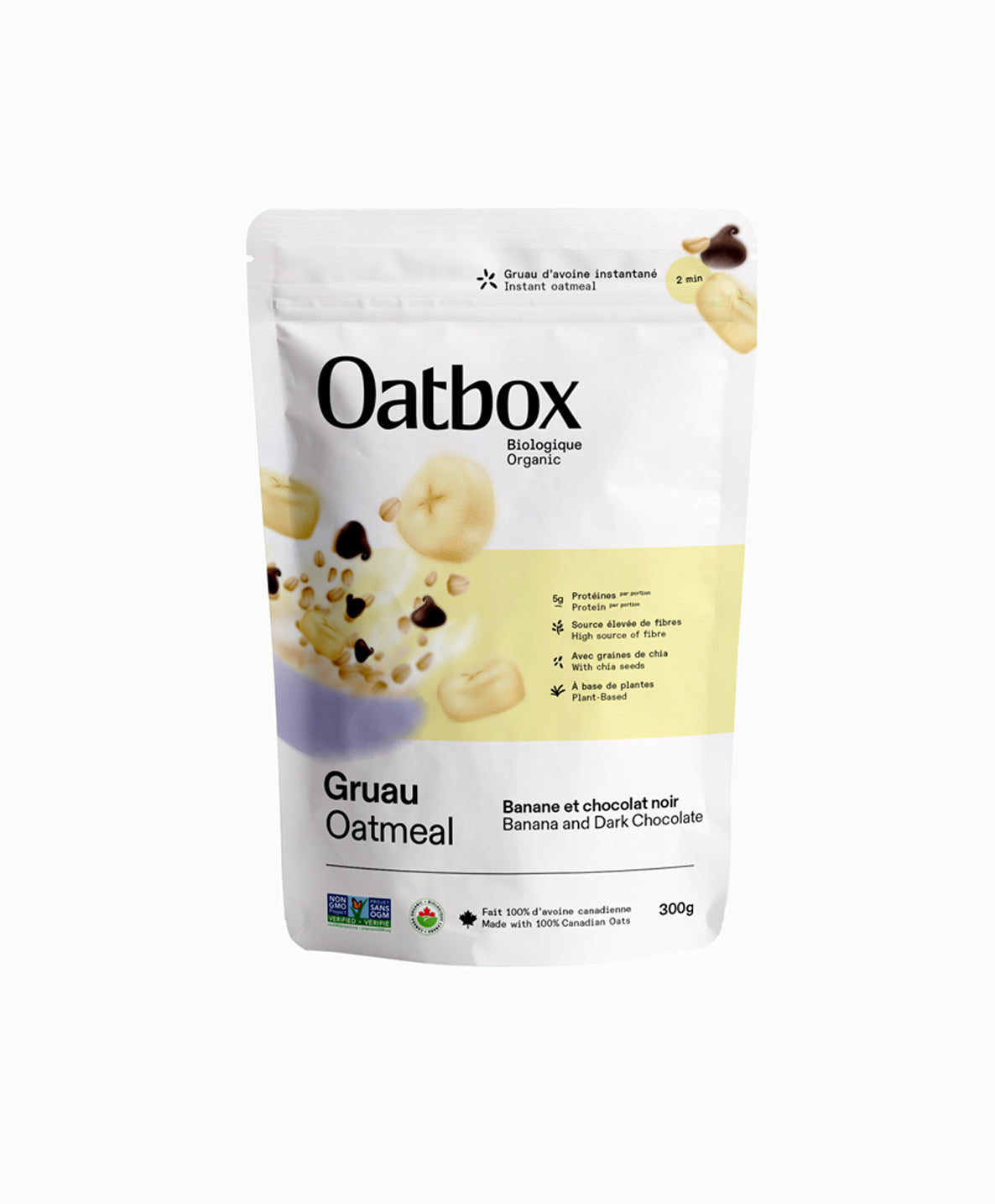 Gruau Banane et chocolat noir (300g)