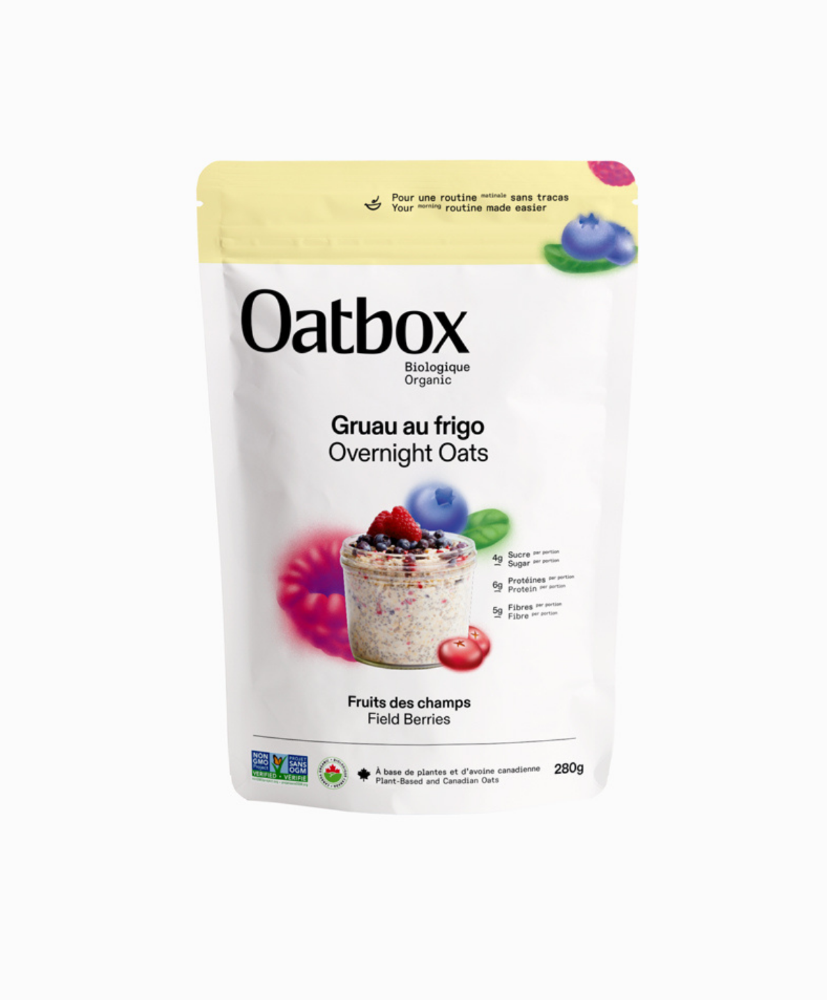 Gruau au frigo Fruits des champs (280g)