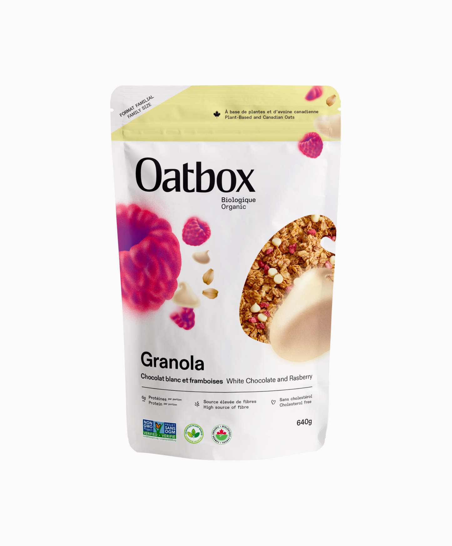 Granola Chocolat blanc et framboise (640g)