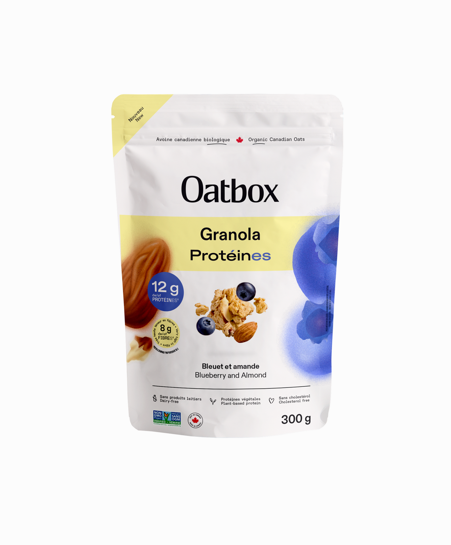 Granola protéiné Bleuet et amande (300g)