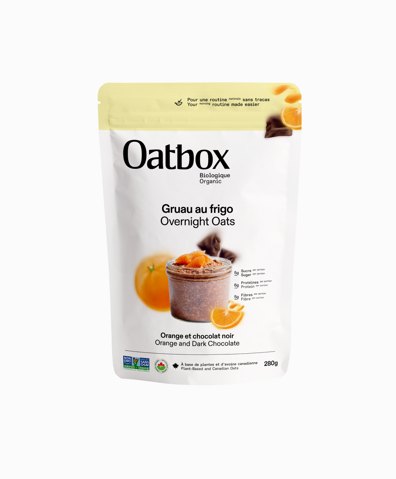 Organic Dark Chocolate & Orange Overnight Oats - Lufa Farms Marketplace